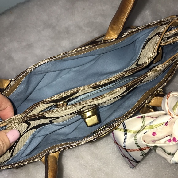 COACH Madeline 12463 tan Signature fabric satchel - Picture 17 of 17